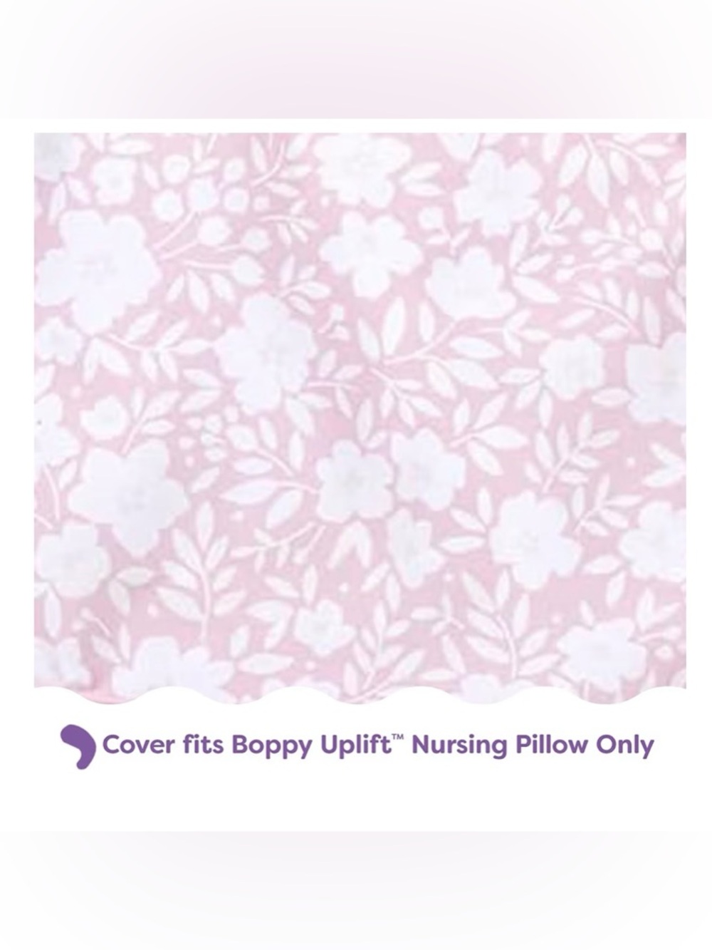 Boppy Pink Floral Uplift Nursing Pillow Cover - Picture 4 of 4